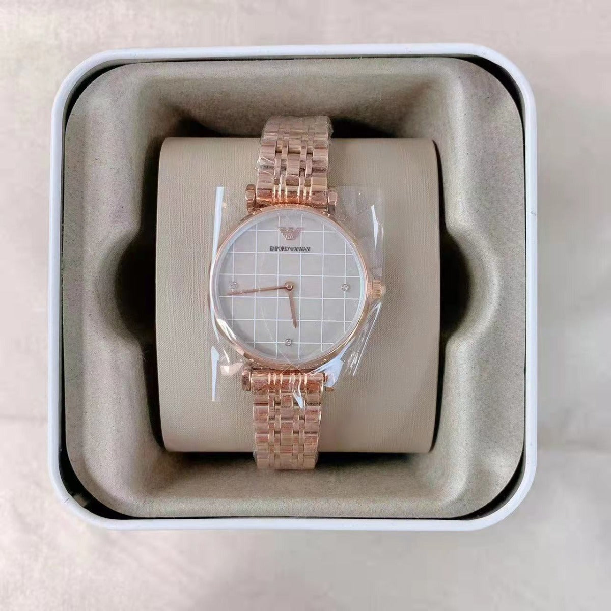Emporio Armani AR11385 Two-Hand Rose Gold-Tone Stainless Steel Watch Emporio Armani AR11385 Two-Hand Rose Gold-Tone Stainless Steel Watch